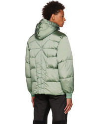 mintgrüne Daunenjacke von Stone Island