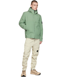 mintgrüne Daunenjacke von Stone Island