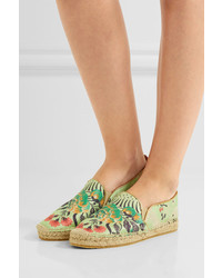 mintgrüne Espadrilles von Etro