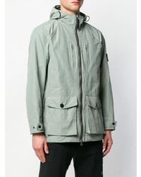 mintgrüne Feldjacke von Stone Island