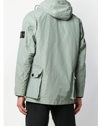 mintgrüne Feldjacke von Stone Island