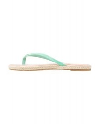 mintgrüne flache Sandalen aus Leder von Anna Field