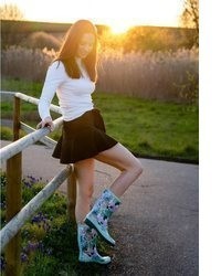 mintgrüne Gummi Stiefel von Beck