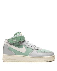 mintgrüne hohe Sneakers aus Segeltuch von Nike