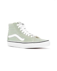 mintgrüne hohe Sneakers aus Segeltuch von Vans