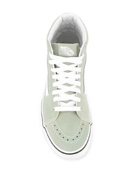 mintgrüne hohe Sneakers aus Segeltuch von Vans