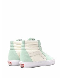 mintgrüne hohe Sneakers aus Segeltuch von Vans