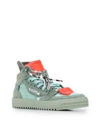 mintgrüne hohe Sneakers von Off-White