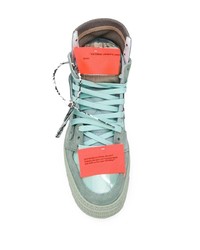 mintgrüne hohe Sneakers von Off-White