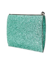 mintgrüne Leder Clutch von Giuseppe Zanotti Design