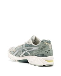 mintgrüne Leder niedrige Sneakers von Asics