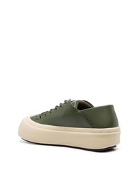 mintgrüne Leder niedrige Sneakers von yume yume