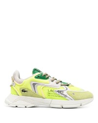 mintgrüne Leder niedrige Sneakers von Lacoste