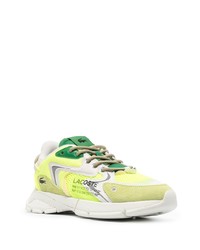 mintgrüne Leder niedrige Sneakers von Lacoste