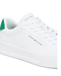 mintgrüne Leder niedrige Sneakers von Tommy Hilfiger