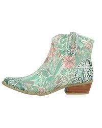 mintgrüne Leder Stiefeletten von Laura Vita