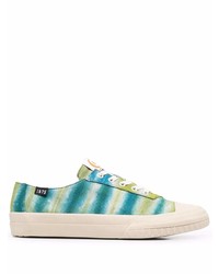 mintgrüne Mit Batikmuster niedrige Sneakers