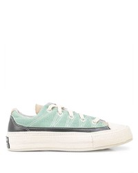 mintgrüne niedrige Sneakers von Converse