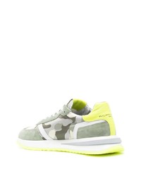 mintgrüne niedrige Sneakers von Philippe Model Paris