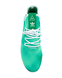 mintgrüne niedrige Sneakers von Adidas By Pharrell Williams