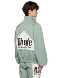 mintgrüne Nylon Bomberjacke von Rhude