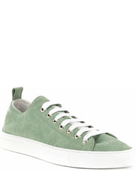 mintgrüne Segeltuch niedrige Sneakers von DSQUARED2