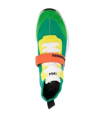 mintgrüne Segeltuch niedrige Sneakers von DSQUARED2