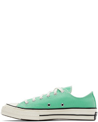 mintgrüne Segeltuch niedrige Sneakers von Converse