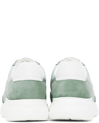 mintgrüne Segeltuch niedrige Sneakers von Axel Arigato
