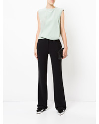 mintgrüne Seide Bluse von Lanvin