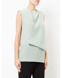 mintgrüne Seide Bluse von Lanvin