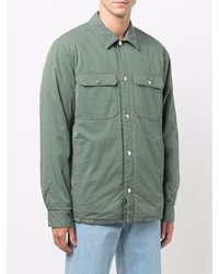 mintgrüne Shirtjacke von A.P.C.
