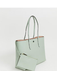 mintgrüne Shopper Tasche aus Leder von Kate Spade