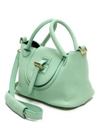 mintgrüne Shopper Tasche aus Leder von Meli-Melo