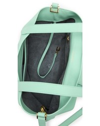 mintgrüne Shopper Tasche aus Leder von Meli-Melo