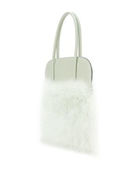 mintgrüne Shopper Tasche aus Leder von Nina Ricci