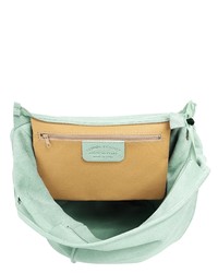 mintgrüne Shopper Tasche aus Wildleder von SAMANTHA LOOK