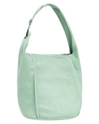 mintgrüne Shopper Tasche aus Wildleder von SAMANTHA LOOK