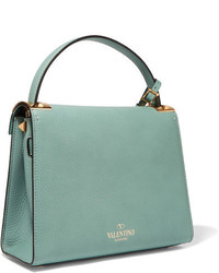 mintgrüne Shopper Tasche mit Reliefmuster von Valentino