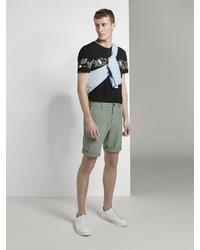 mintgrüne Shorts von Tom Tailor Denim