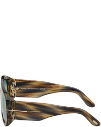 mintgrüne Sonnenbrille von Tom Ford