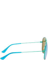 mintgrüne Sonnenbrille von Saint Laurent