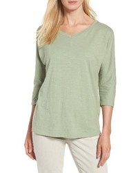 mintgrüne Strick Bluse