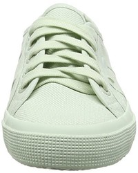 mintgrüne Turnschuhe von Superga