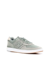 mintgrüne Wildleder niedrige Sneakers von New Balance