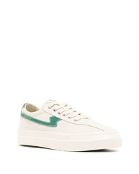 mintgrüne Wildleder niedrige Sneakers von Stepney Workers Club