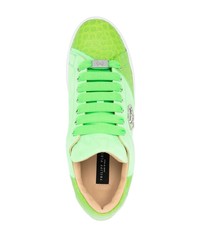 mintgrüne Wildleder niedrige Sneakers von Philipp Plein