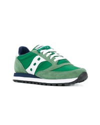 mintgrüne Wildleder niedrige Sneakers von Saucony