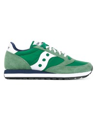 mintgrüne Wildleder niedrige Sneakers von Saucony