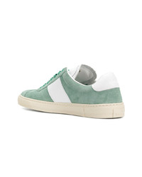 mintgrüne Wildleder niedrige Sneakers von Paul Smith